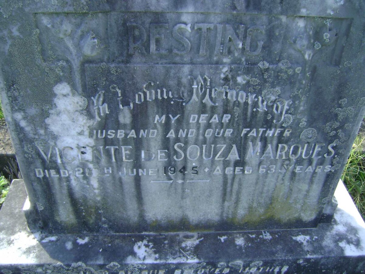 MARQUES  Vicente De Souza -1945