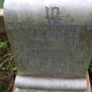 MATHESON Colleen Anne -1940