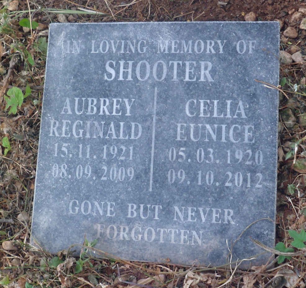 SHOOTER Aubrey Reginald 1921-2009 &amp; Celia Eunice 1920-2012