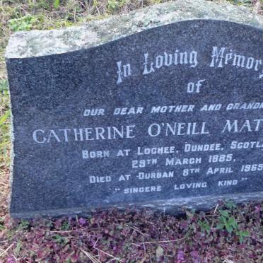 MATHEWSON Catherine O'NEILL 1885-1965 :: MATTHEWSON Peggy O'NEILL 1924-1998