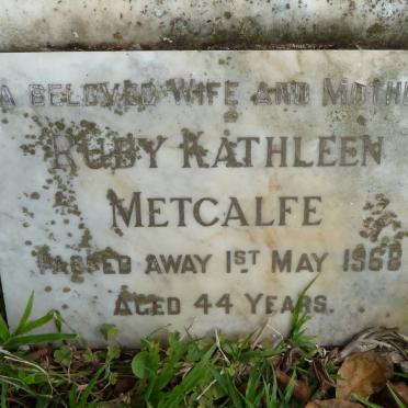 METCALFE Ruby Kathleen -1968