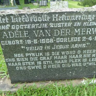 MERWE Adele, van der 1968-1975