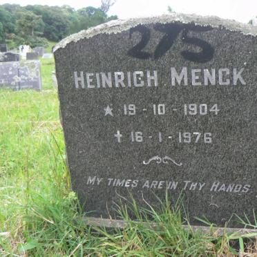 MENCK Heinrich 1904-1976