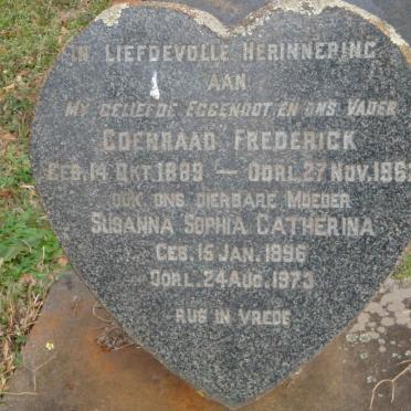 MEYER Coenraad Frederick 1889-1962 &amp; Susanna Sophia Catherina 1896-1973