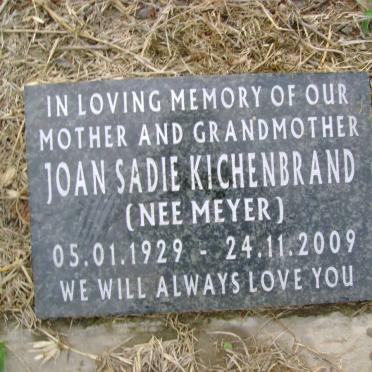 KICHENBRAND Joan Sadie nee MEYER 1929-2009