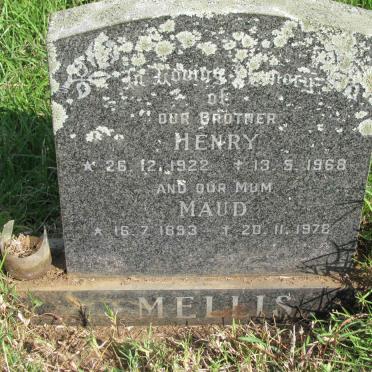 MELLIS Maud 1893-1978 :: MELLIS Henry 1922-1968