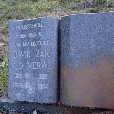 MERWE David Izak v.d., 1908-1964