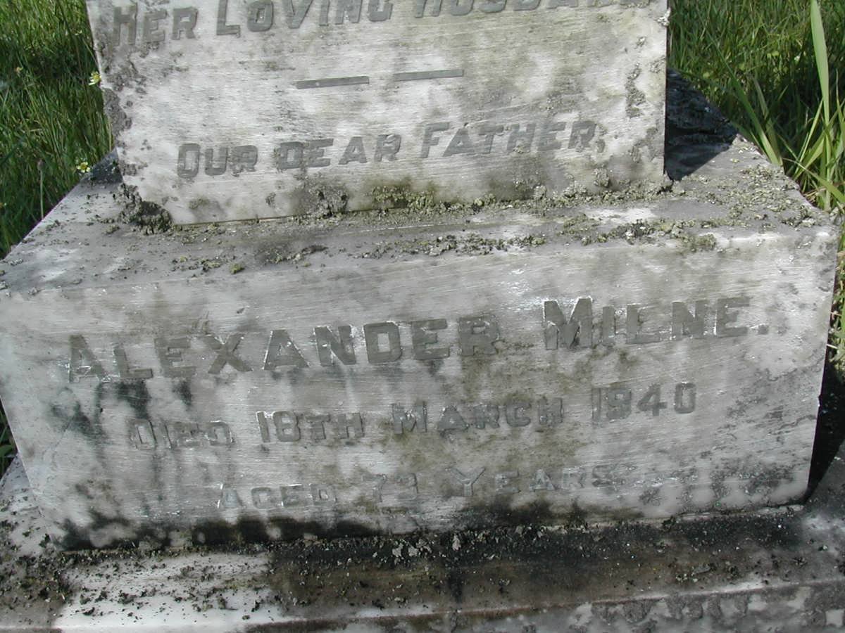 MILNE Alexander -1940