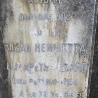 MILLARD Edward Henry -1942 &amp; Susan Henrietta Elizabeth -1955