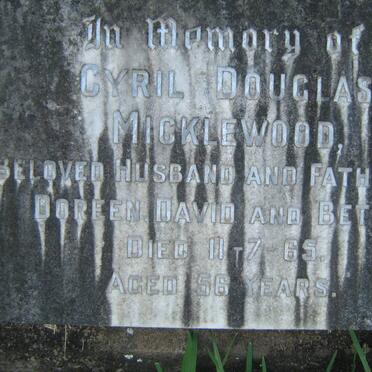 MICKLEWOOD Ernest Philip -1938 &amp; Ada Hamilton -1929