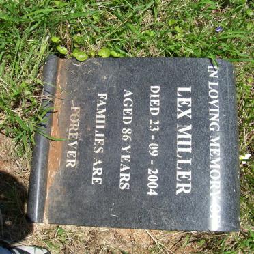 MILLER Lex -2004 :: MILLER Margaret Greig -1919 :: MILLER George -1951 