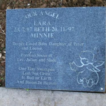 MINNIE William Ainsworth 1914-1981 :: MINNIE Ann Margaret 1963-1964 :: MINNIE Lara Beth 1997-1997