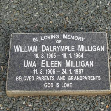 MILLIGAN William Dalrymple 1905-1964 &amp; Una Eileen 1906-1987