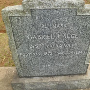 HAUGE Gabriel 1872-1943