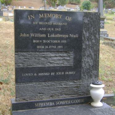 NTULI John William Lokothwayo 1935-1995