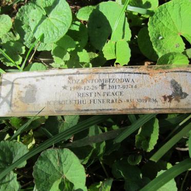 NTOMBIZODWA Koza 1959-2017