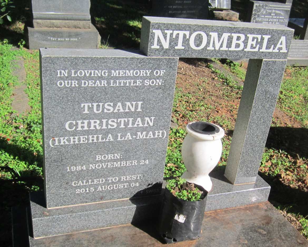 NTOMBELA Tusani Christian 1984-2015