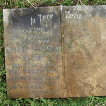 NAUDE Johannes Antonie 1913-1968