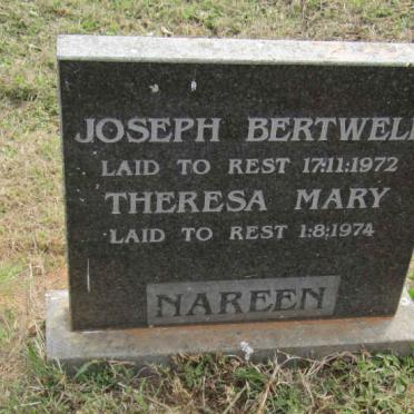 NAREEN Joseph Bertwell -1972 &amp; Theresa Mary -1974