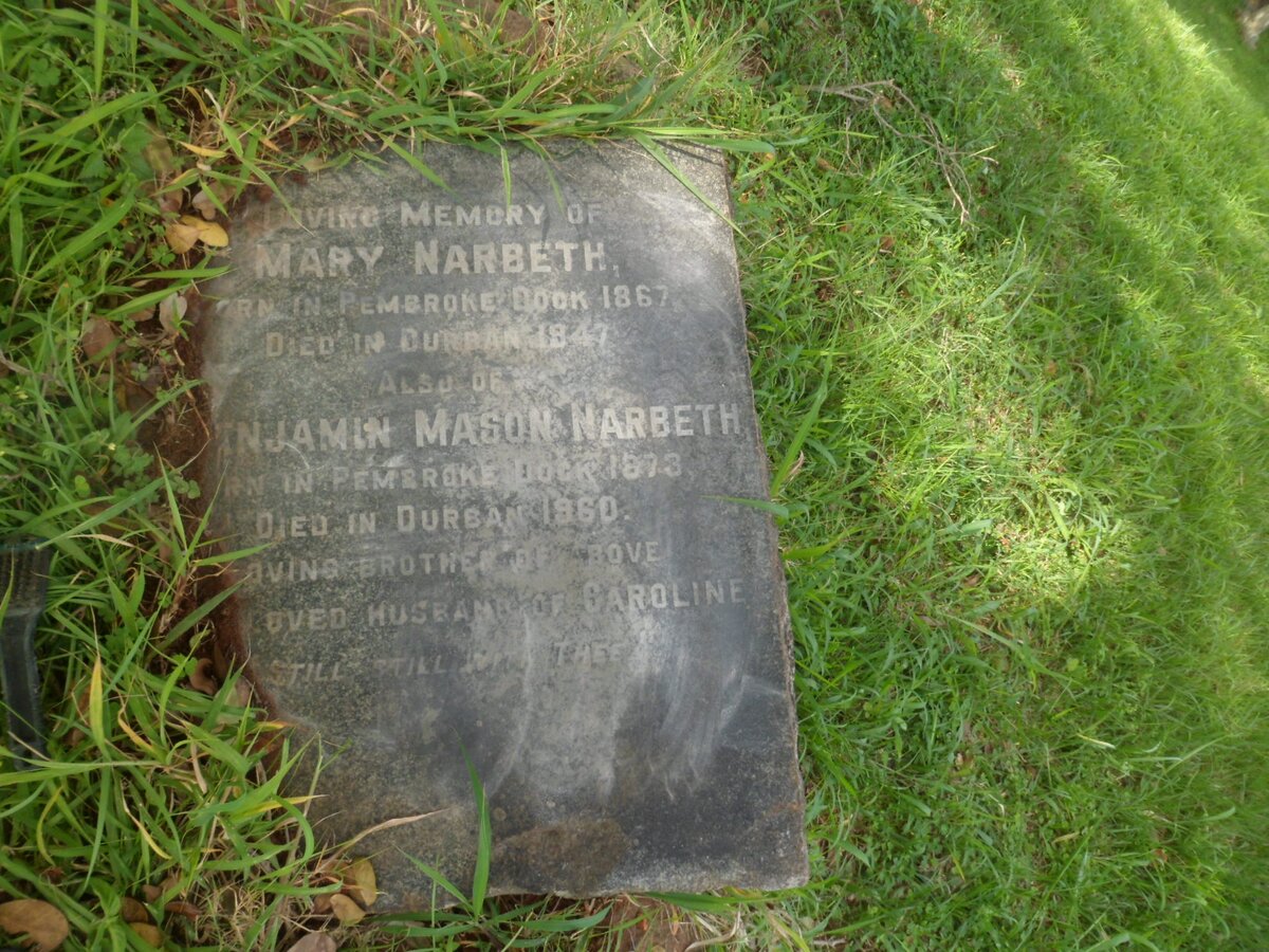 NARBETH Benjamin Mason 1873-1960   :: NARBETH Mary 1867-1947