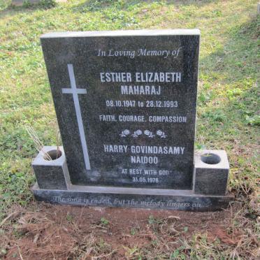 NAIDOO Harry Govindasamy -1976 :: MAHARAJ Esther Elizabeth 1947-1993