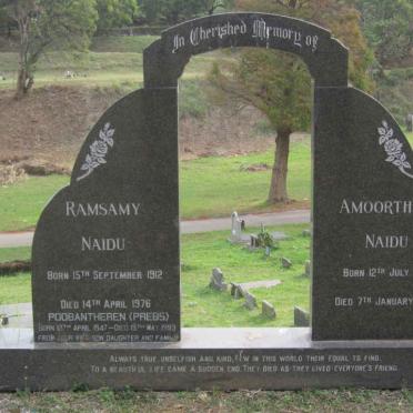 NAIDU Ramsamy 1912-1976 &amp; Amoortham 1912-1978 ::  NAIDU Poobantheren 1942-1993