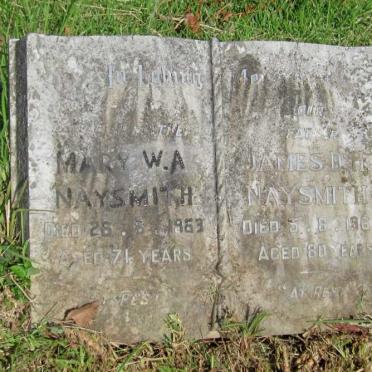 NAYSMITH James D. H.  -1969 &amp; Mary W.A.  -1963