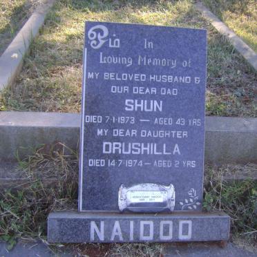 NAIDOO Shun -1973 :: NAIDOO Drushilla -1974 :: NAIDOO Venkatsamy 1935-2011