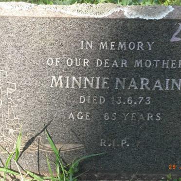 NARAIN Minnie -1973
