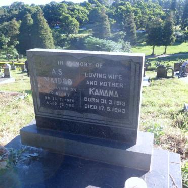 NAIDOO A.S. -1960 &amp; Kamama 1913-1983