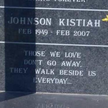 NAIDOO Johnson Kistiah 1949-2007