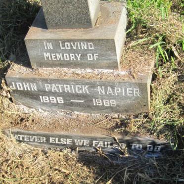 NAPIER John Patrick 1896-1969