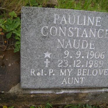 NAUDE Pauline Constance 1906-1989