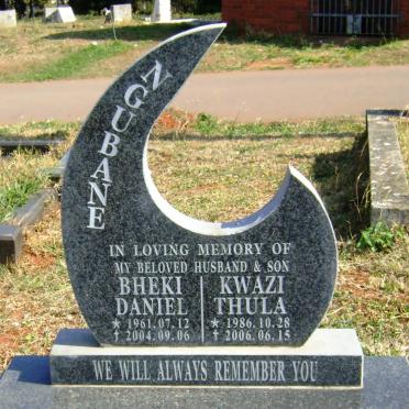 NGUBANE Bheki Daniel 1961-2004 &amp; Kwazi Thula 1986-2006