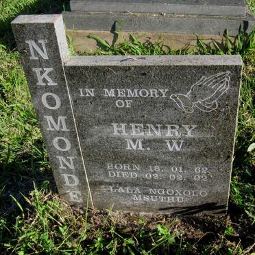 NKOMONDE Henry M.W. 1962-2002