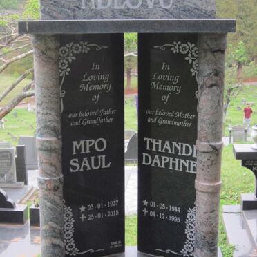 NDLOVU Mpo Saul 1937-2015 &amp; Thandi Daphne 1944-1995