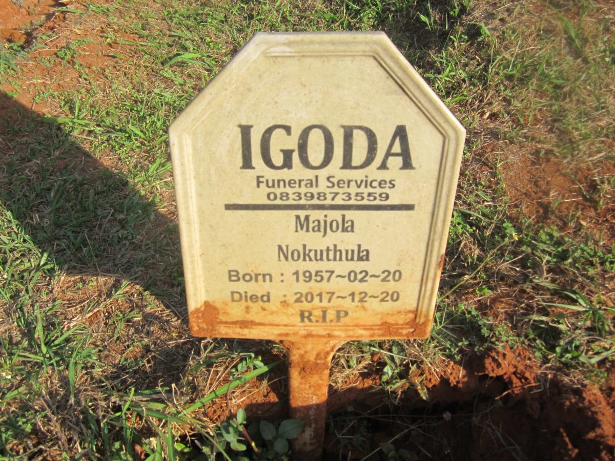 NOKUTHULA Majola 1957-2017