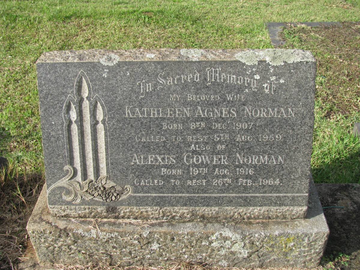 NORMAN Alexis Gower 1916-1964 :: NORMAN Kathleen Agnes 1907-1959