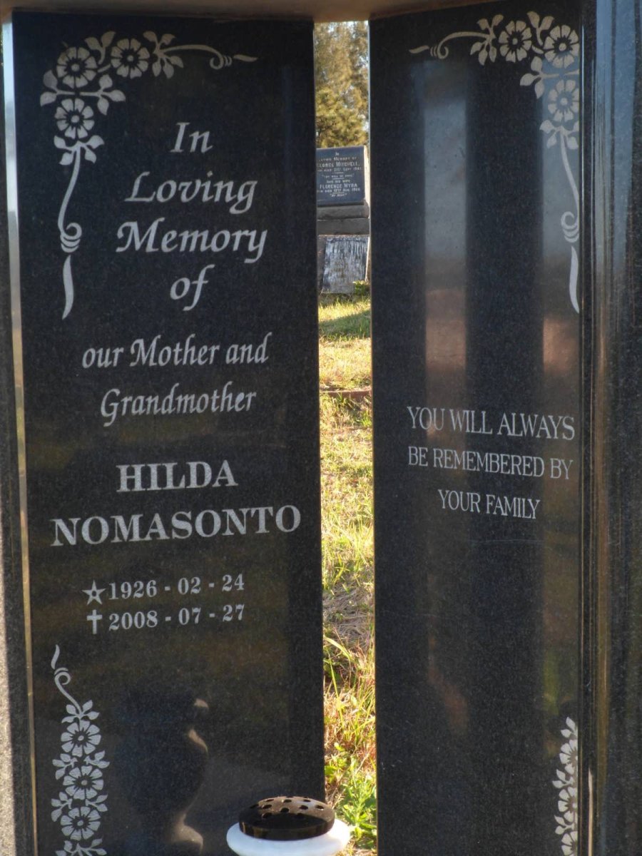 NOMASONTO Hilda 1926-2008