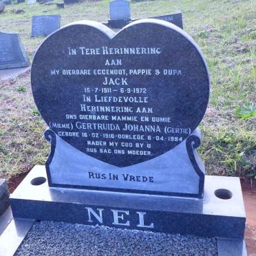 NEL Jack 1911-1972 &amp; Gertruida Johanna 1918-1994