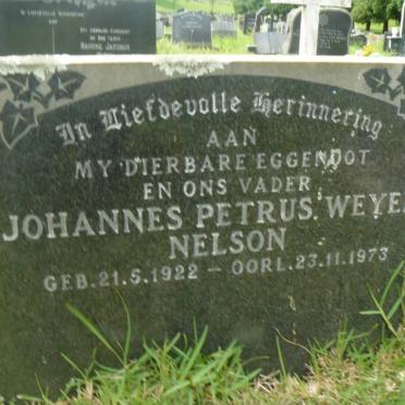 NELSON Johannes Petrus Weyer 1922-1973