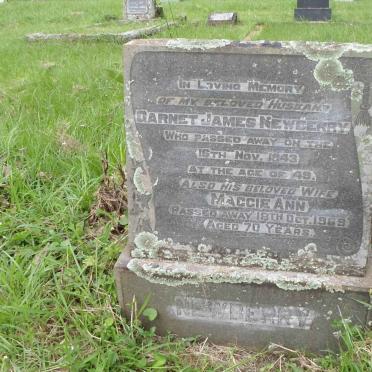 NEWBERRY Garnet James -1943 &amp; Maggie Ann -1969