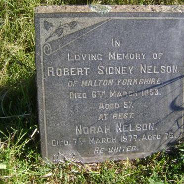 NELSON Robert Sidney -1953 &amp; Norah -1977