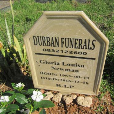 NEWMAN Gloria Louisa 1953-2016