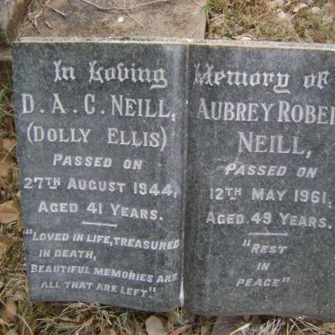 NEILL Aubrey Robert -1961 &amp; D.A.C. ELLIS -1944