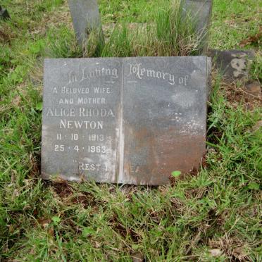 NEWTON Alice Rhoda 1913-1963