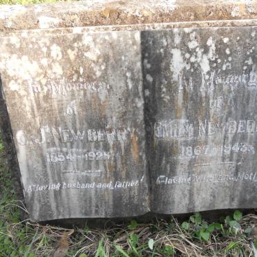 NEWBERRY G.J. -1925 &amp; Emily 1867-1943