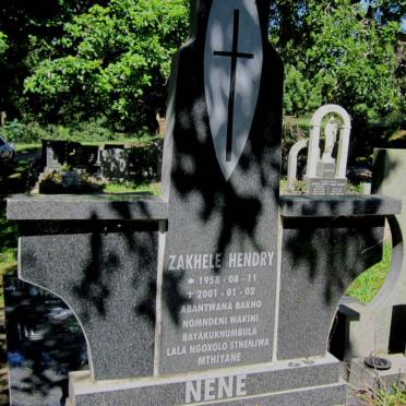 NENE Zakhele Hendry 1958-2001