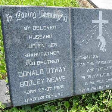NEAVE Donald Otway Bodley 1928-1995