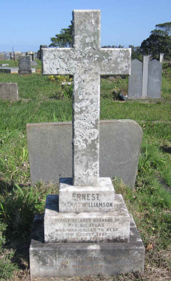 NICHOLAS Ernest Thomas Williamson -1957
